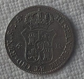 Moneda 4 Reales 1819 José Napoleón
