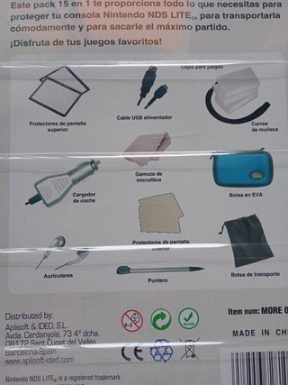 Pack Accesorios NDS Lite 15 en 1 APL