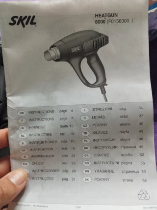 Pistola de calor SKIL 230-240V