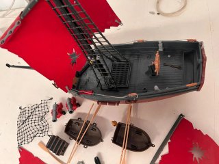 Despiece Barco Pirata Juguete con Accesorios