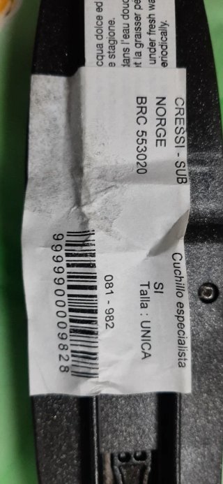 Cuchillo de buceo Cressi-sub NUEVO