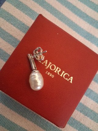 Pendientes Majorica Plata y Perla - Nuevos
