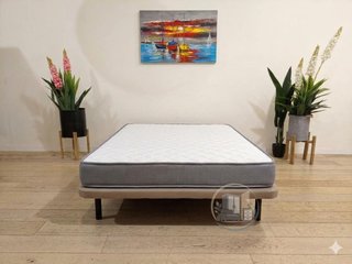 Somier Base Tapizada + Colchón Baviera 18cm (Nuevo)