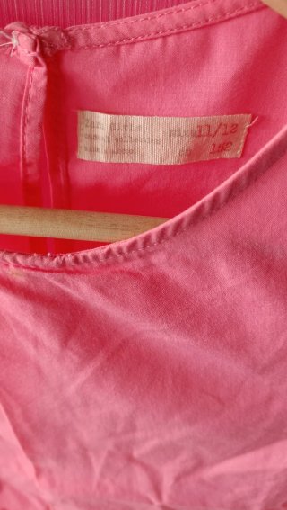 Blusa niña rosa con volante