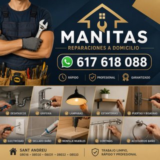 Manitas / Reparaciones – Sant Andreu (08016–08033)
