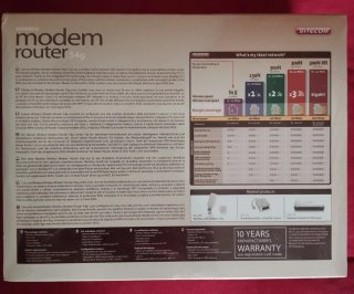 Router Modem Wireless Sitecom 54g