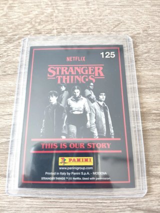 Carta Stranger Things 1984 Lucas PLATEADA