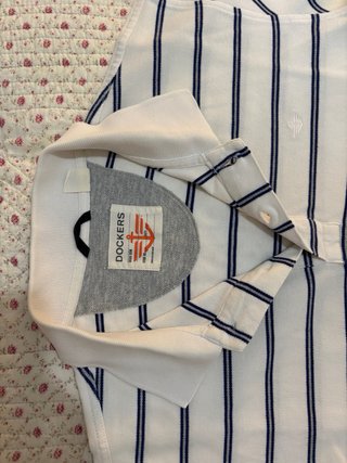 Polo Dockers Rayas Azul Marino Talla M