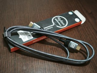 Cable HDMI 8K Nylon Trenzado Gris 1.5