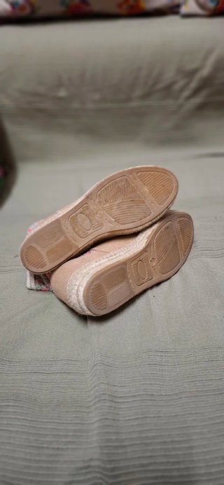 Botines esparto beige y multicolor