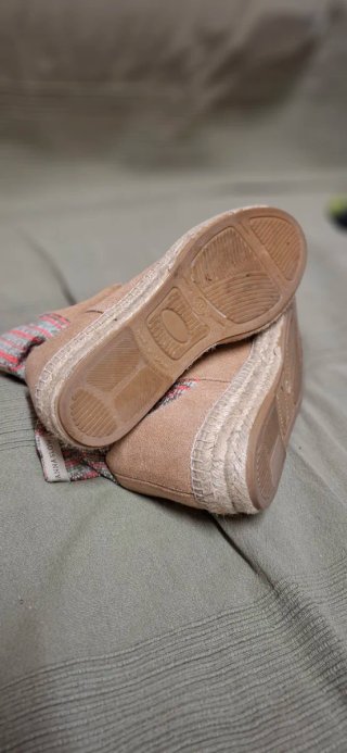 Botines esparto beige y multicolor