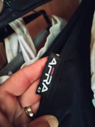 AFRA Abito Lungo Elegante Nero Taglia Unica
