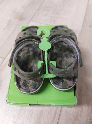 Sandali Crocs Taglia C7 Camouflage, Nuovi