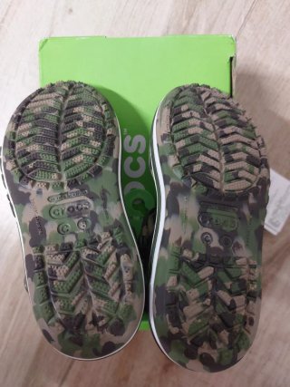 Sandali Crocs Taglia C7 Camouflage, Nuovi