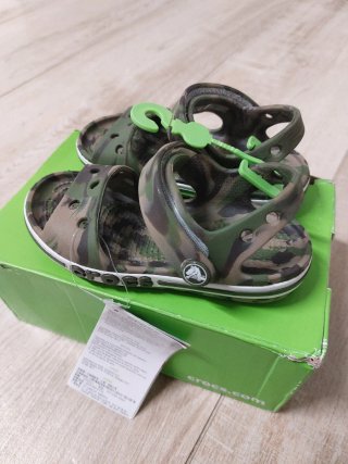 Sandali Crocs Taglia C7 Camouflage, Nuovi