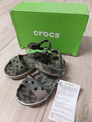 Sandali Crocs Taglia C7 Camouflage, Nuovi