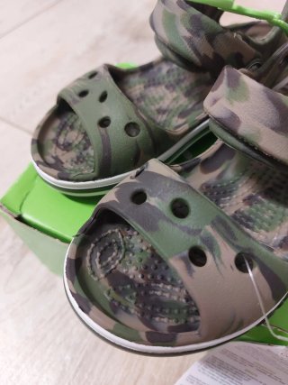 Sandali Crocs Taglia C7 Camouflage, Nuovi