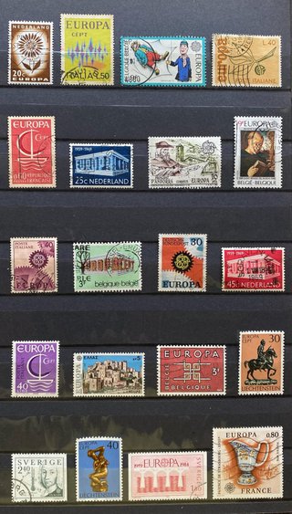 20 Sellos Usados Tema Europa
