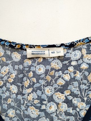 Vestido largo estampado Springfield