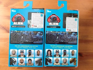 Figuras NECA Alien y Ripley Compression suit 40