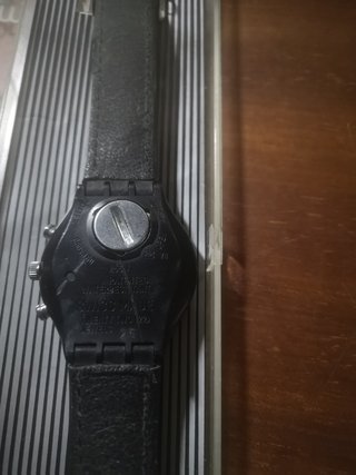 Reloj Swatch Chronograph 22 Jewels Negro