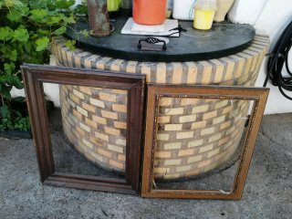 Marcos de madera y cristal
