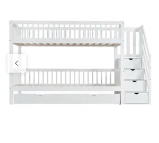Litera blanca con cama nido a estrenar