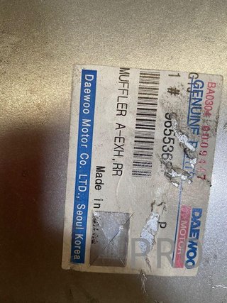 Daewoo nubira tubo de escape eef: 96553627