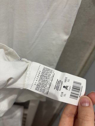 Camiseta Scalpers Blanca Talla XL