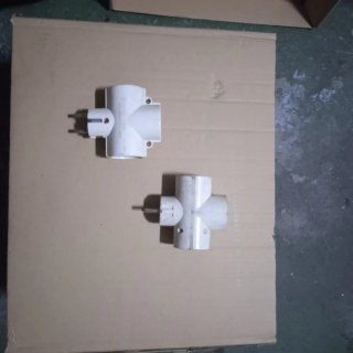 Enchufe T PVC-Lote de 2 enchufes