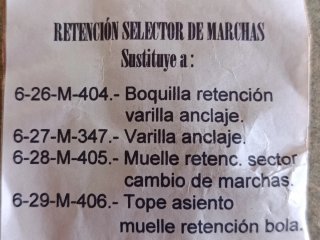Sanglas retención marchas