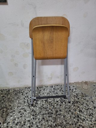 Silla plegable madera y metal