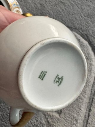 Zuccheriera e Lattiera Limoges Porcellana