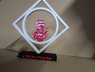 Lámpara disco chocola