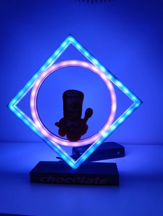 Lámpara disco chocola