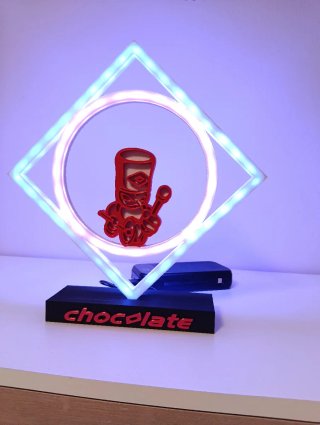 Lámpara disco chocola