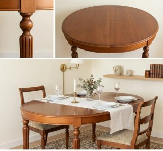 Mesa de Comedor Ovalada extensible