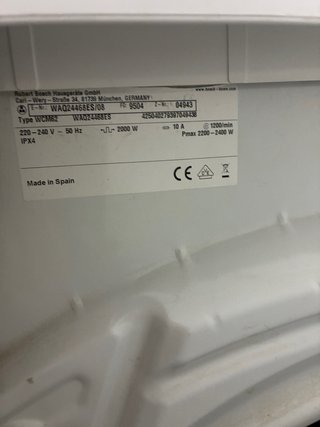 Lavadora Bosch Serie 6 Blanca