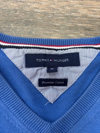 Jersey Tommy Hilfiger V-Neck Azul Talla M