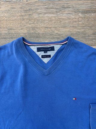 Jersey Tommy Hilfiger V-Neck Azul Talla M