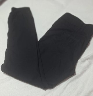 Pantalón doble cintura mujer negro