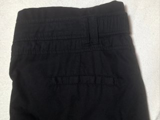 Pantalón doble cintura mujer negro