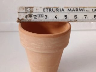 3 Vasi Terracotta Presepe/Casa Bambole