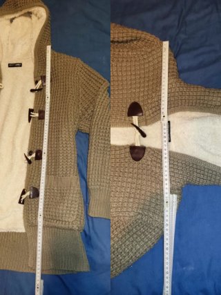 Chaqueta L XL de punto con borreguito