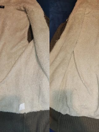 Chaqueta L XL de punto con borreguito