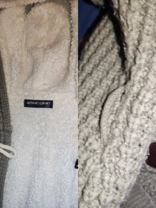 Chaqueta L XL de punto con borreguito
