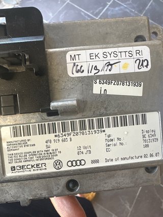 Pantalla Audi Q7 2007 Original