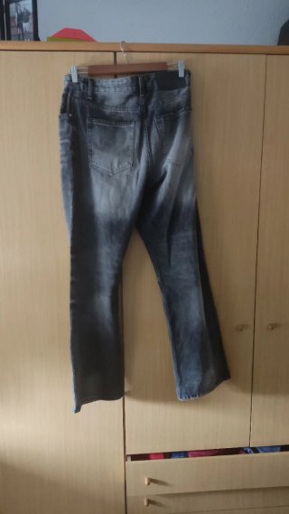 Pantalón vaquero gris Baggy lavado