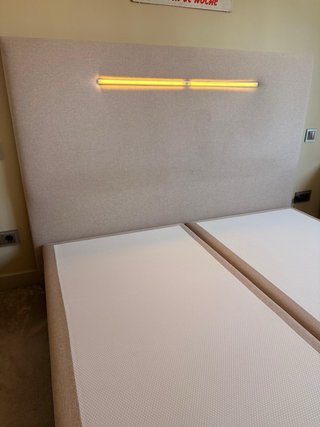 Cabecero con Luz y bases Max Colchón cama 180cm