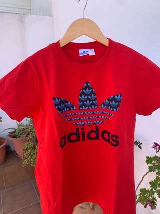 Camiseta Adidas Roja Logo Trefoil